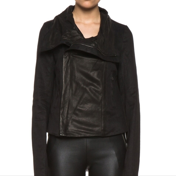Vince Shawl Collar Leather Jacket. S - Picture 3 of 12